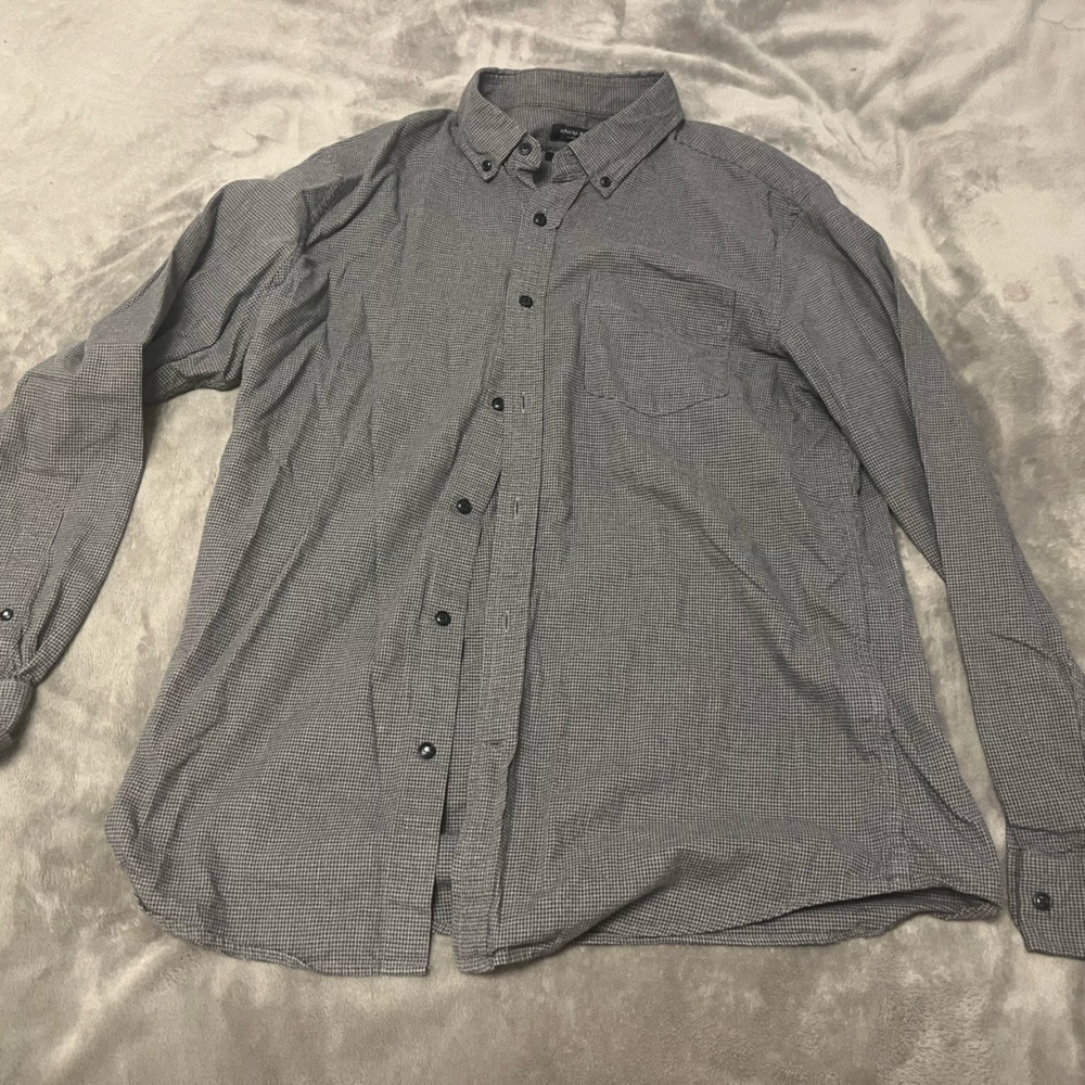 Men’s banana republic button down full sleeve grey large